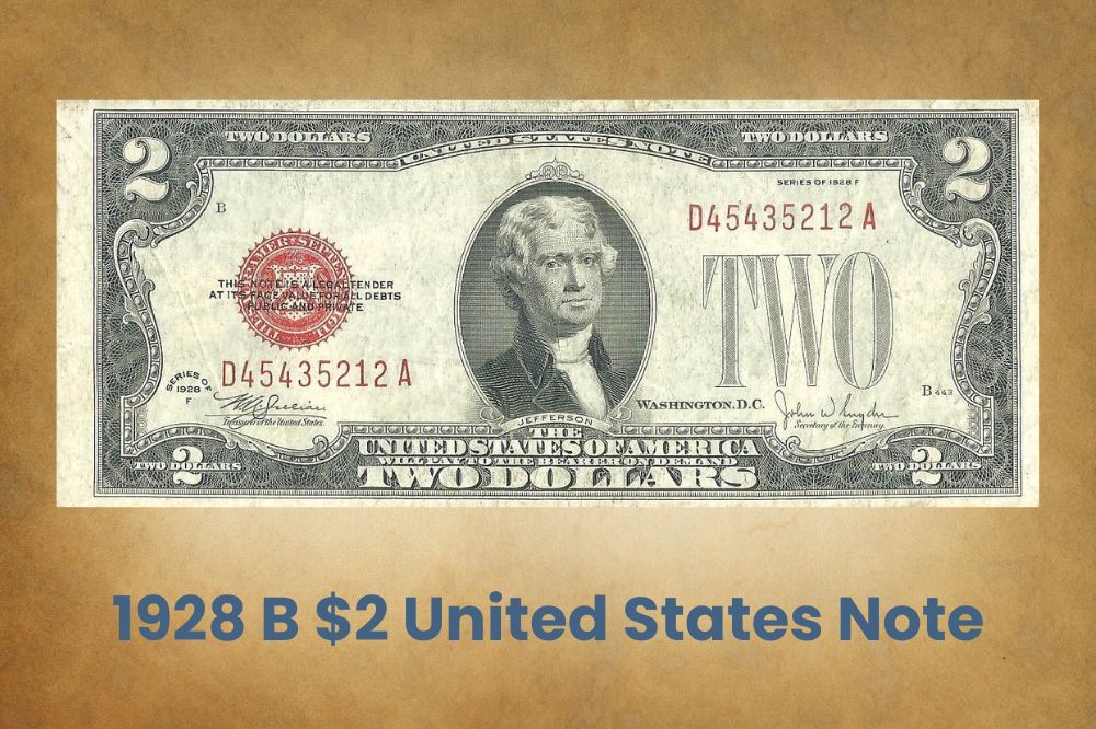 1928 B $2 United States Note