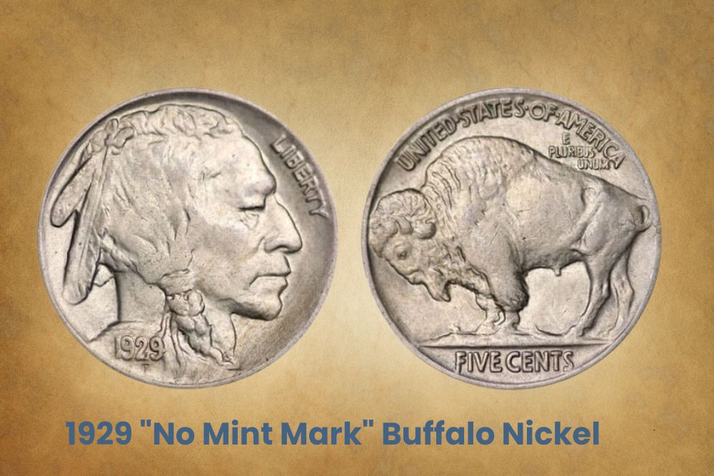 1929 "No Mint Mark" Buffalo Nickel