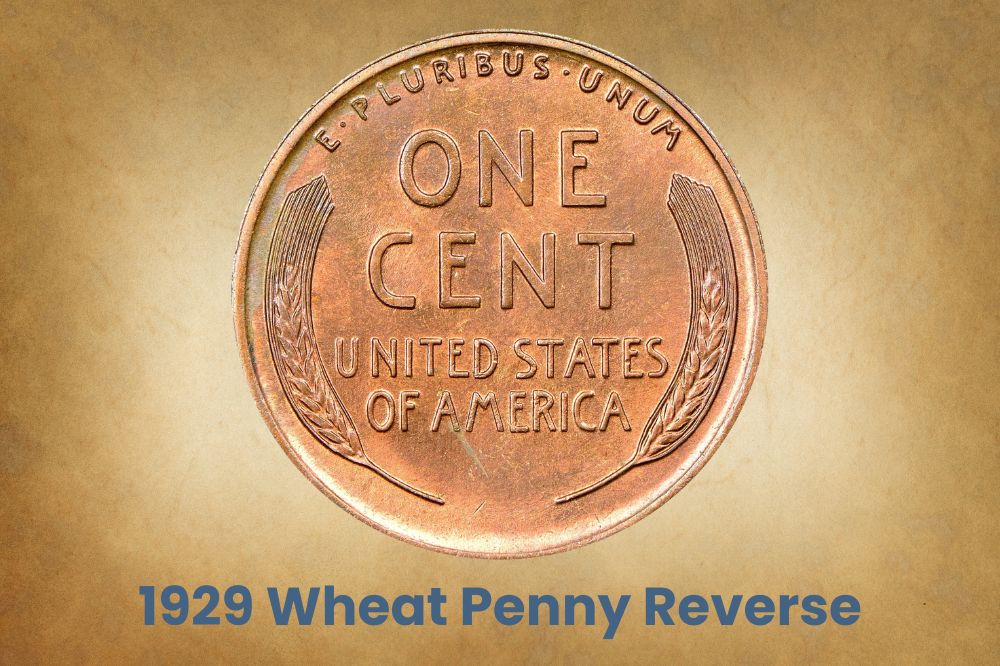 1929 Wheat Penny Reverse