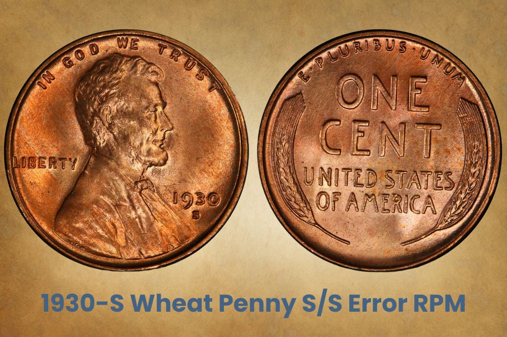 1930-S Wheat Penny S/S Error RPM