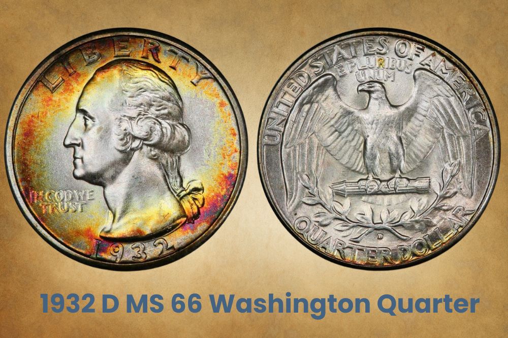 1932 D MS 66 Washington Quarter