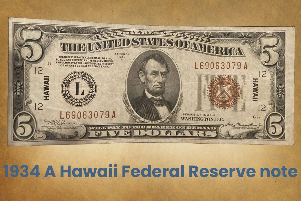 1934 A Hawaii Federal Reserve note