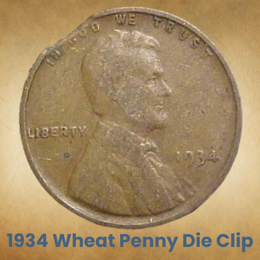 1934 Wheat Penny Die Clip