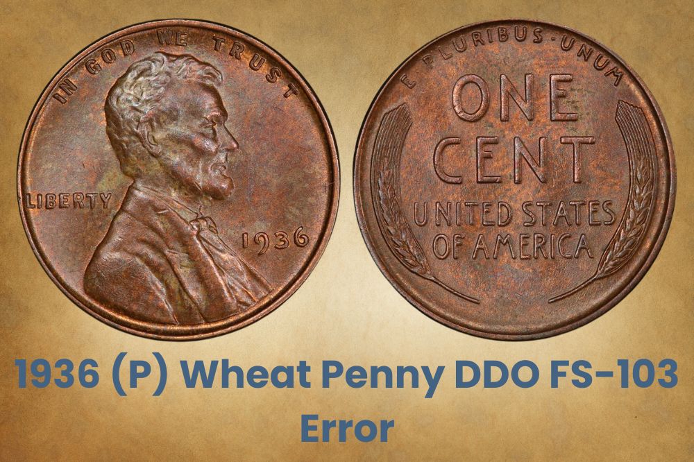 1936 (P) Wheat Penny DDO FS-103 Error