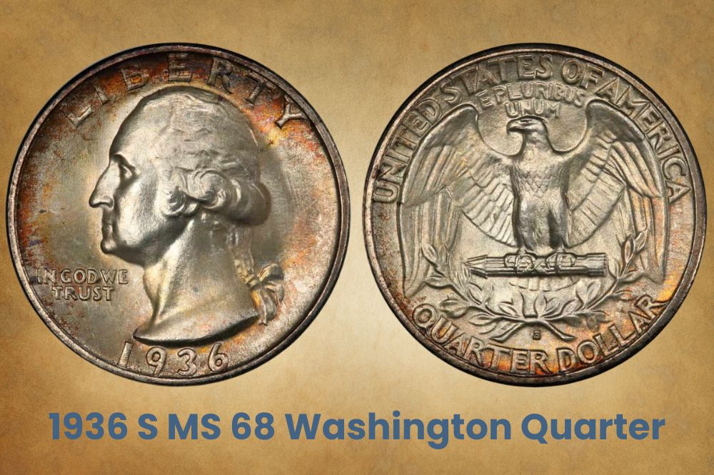 1936 S MS 68 Washington Quarter