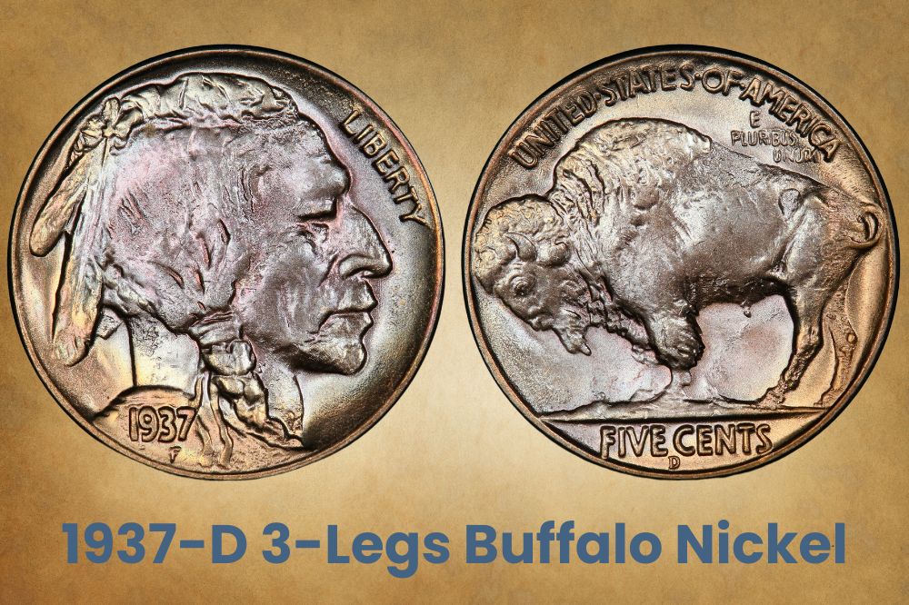 1937-D 3-Legs Buffalo Nickel
