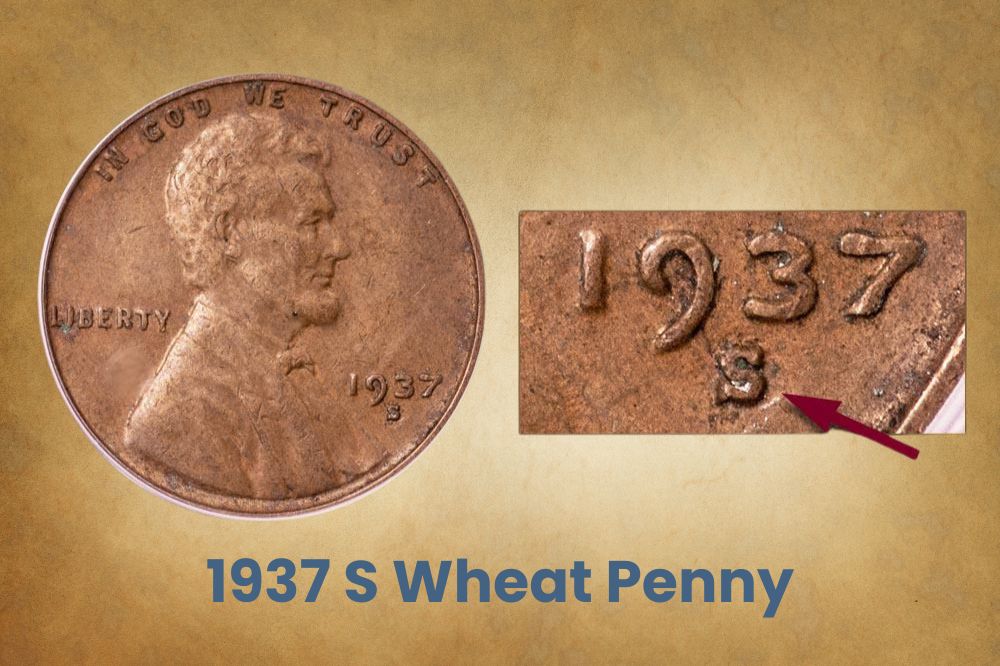 1937 S Wheat Penny