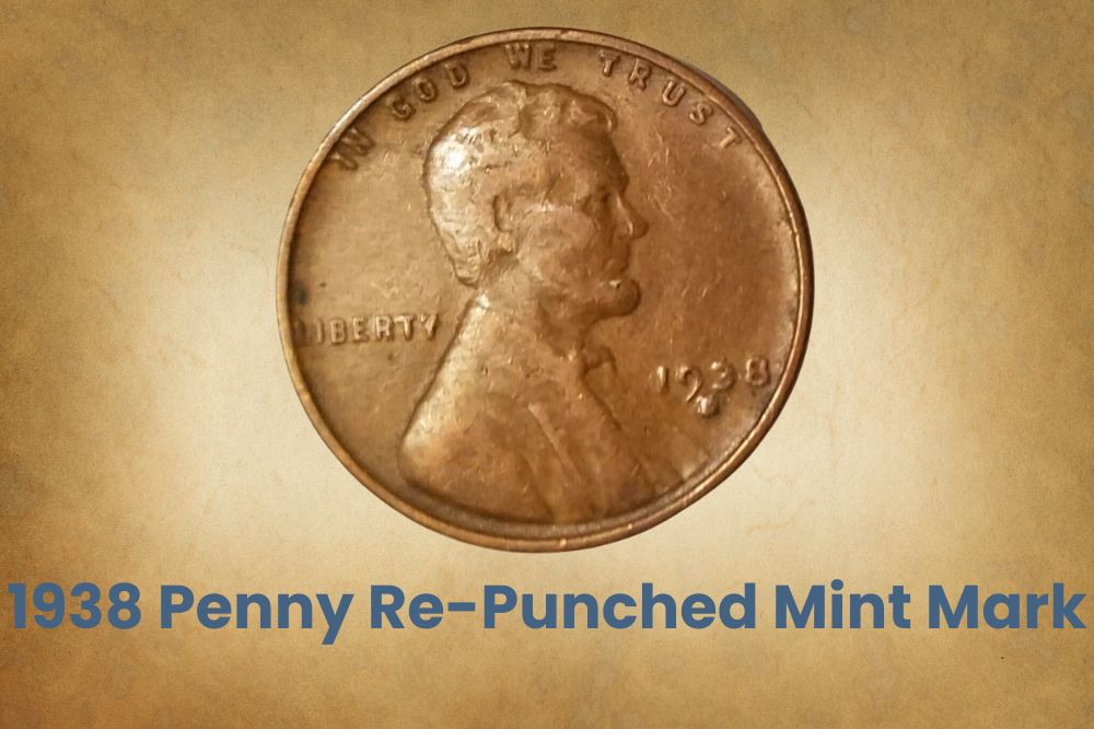 1938 Penny Re-punched mint mark