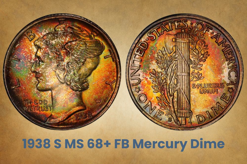 1938 S MS 68+ FB Mercury dime