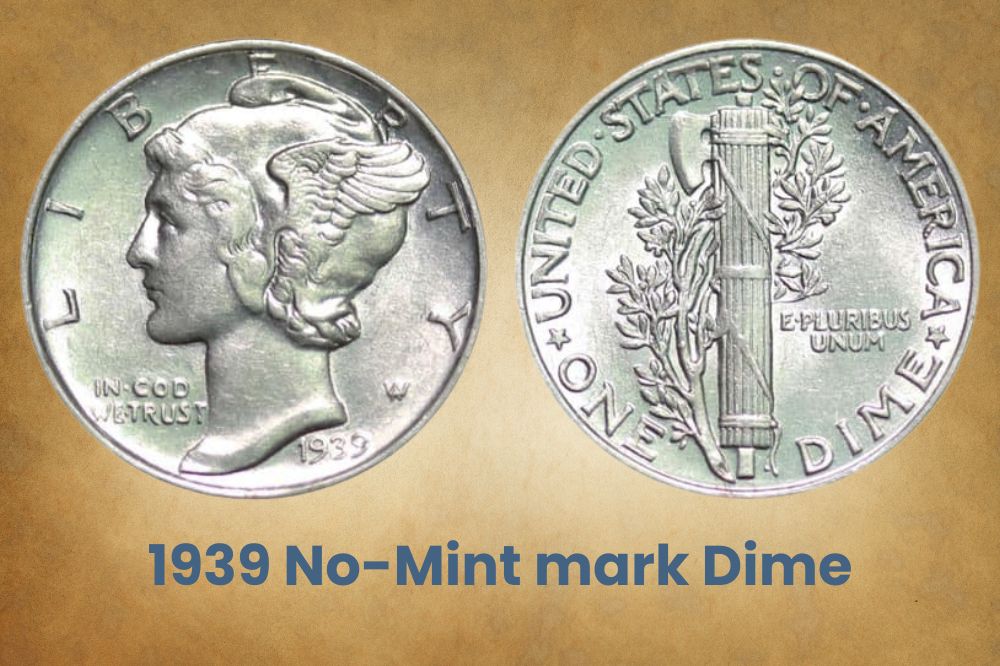 1939 No-Mint mark Dime