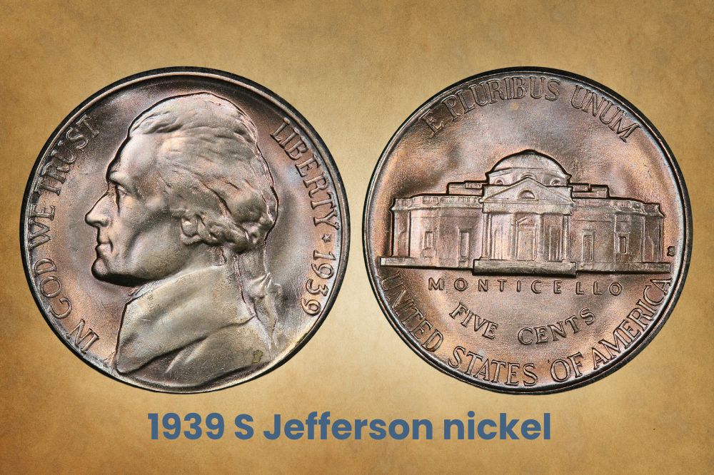 1939 S Jefferson nickel