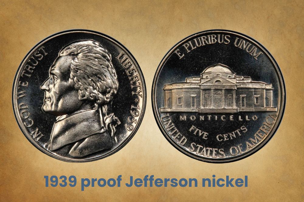 1939 proof Jefferson nickel