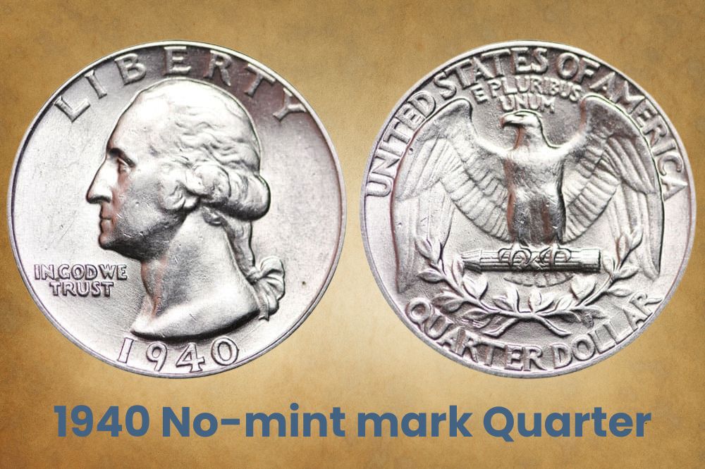 1940 No-mint mark Quarter