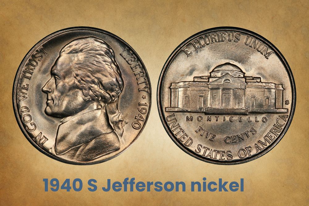 1940 S Jefferson nickel 