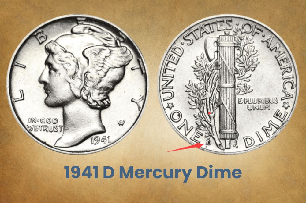 1941 D Mercury dime