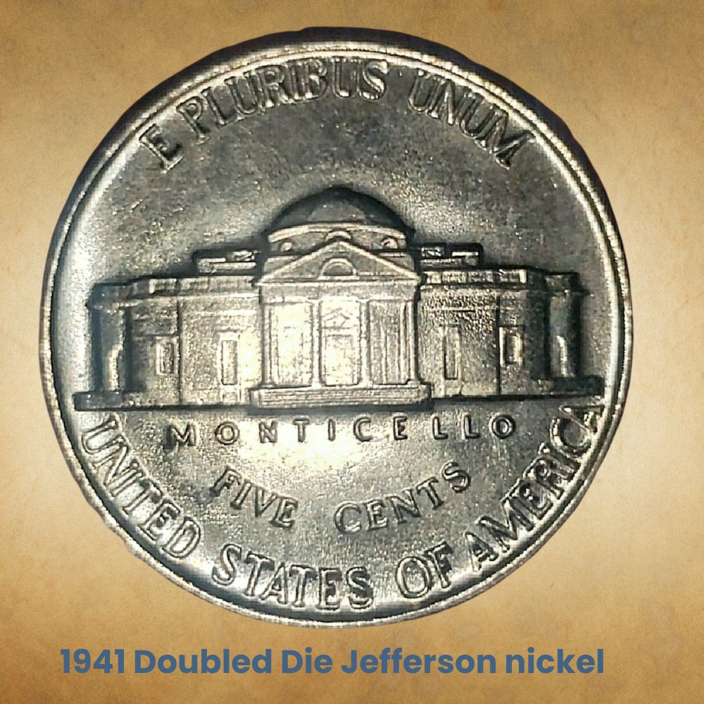 1941 Doubled Die Jefferson nickel