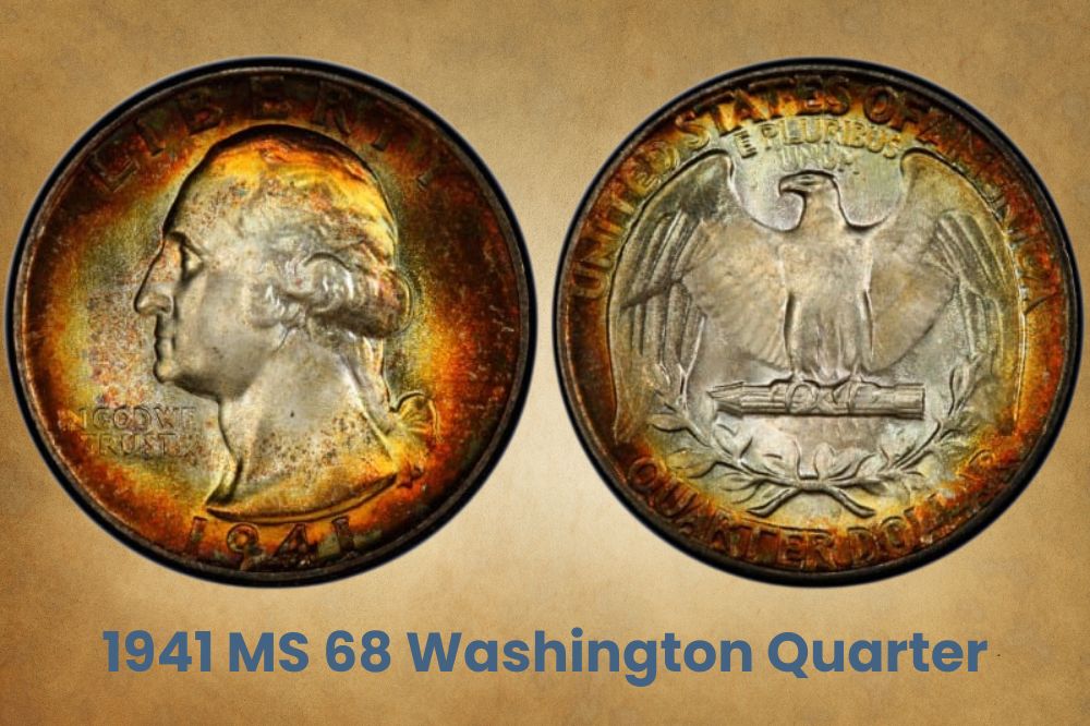 1941 MS 68 Washington Quarter