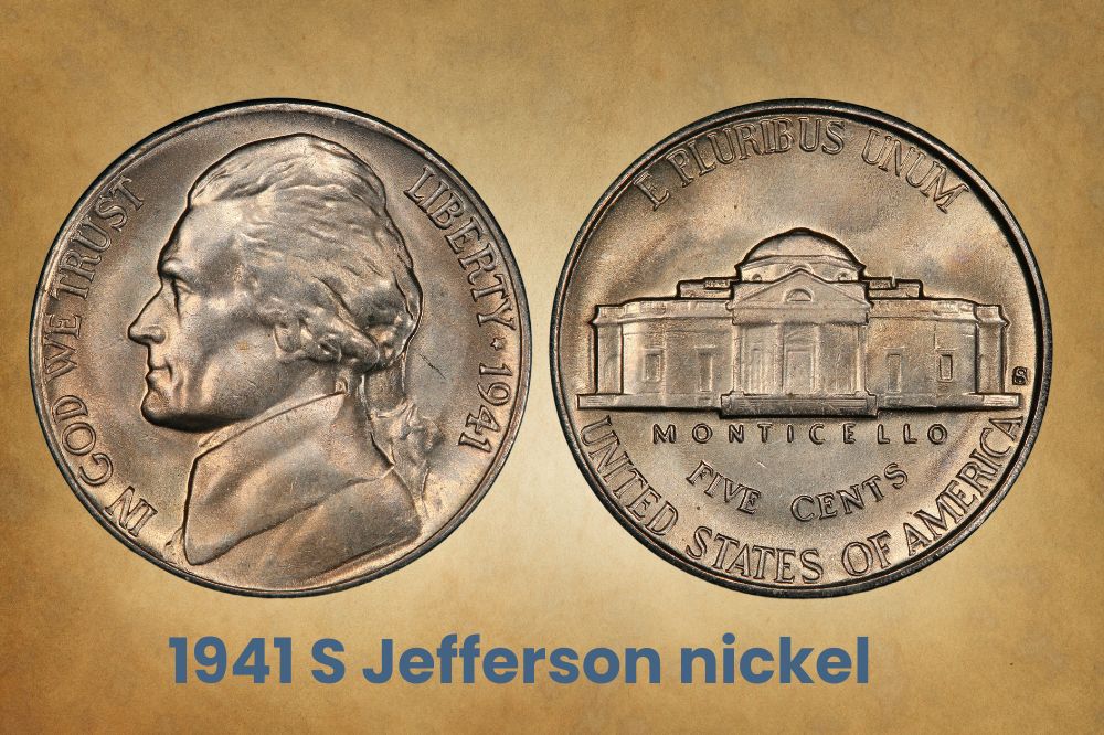 1941 S Jefferson nickel