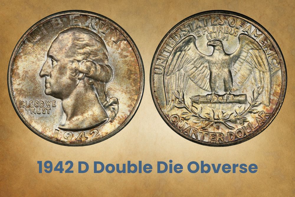 1942 D Double Die Obverse