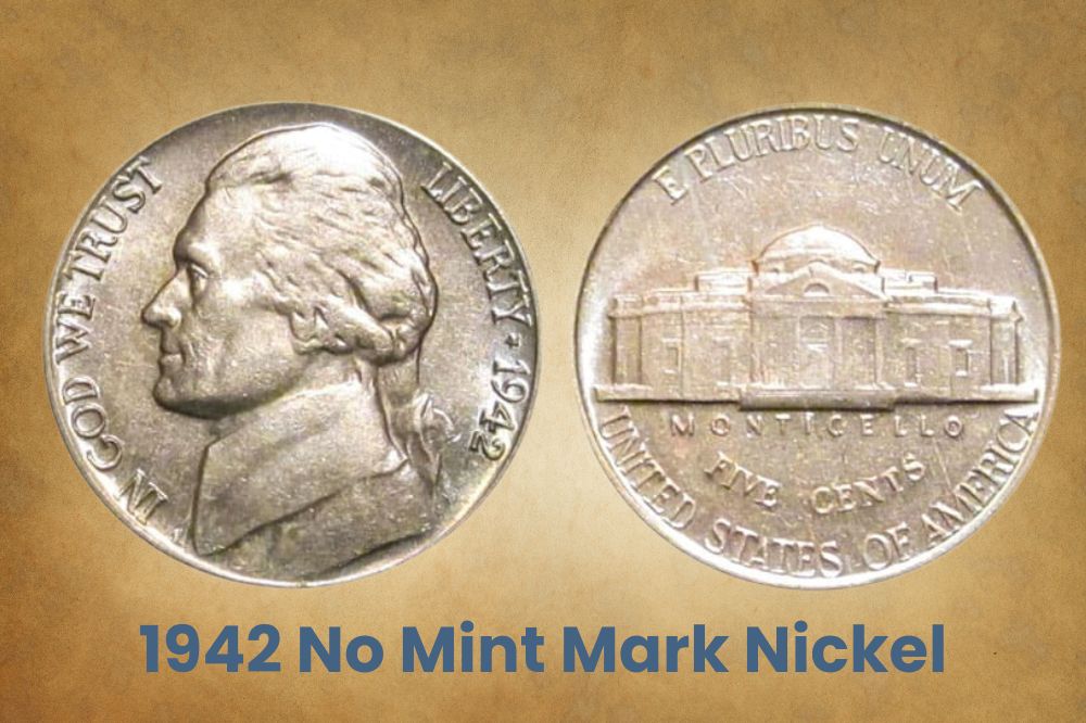 1942 No Mint Mark Nickel