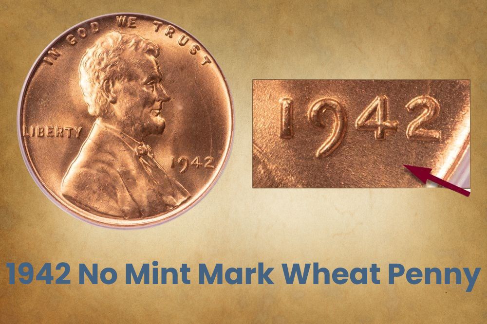 1942 No Mint Mark Wheat Penny