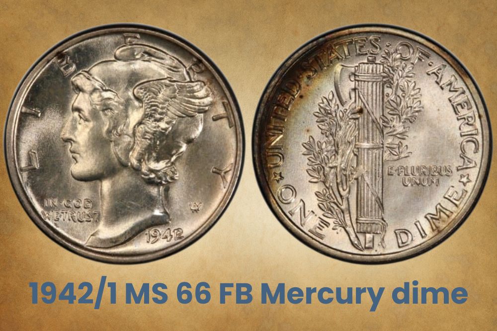 1942/1 MS 66 FB Mercury dime