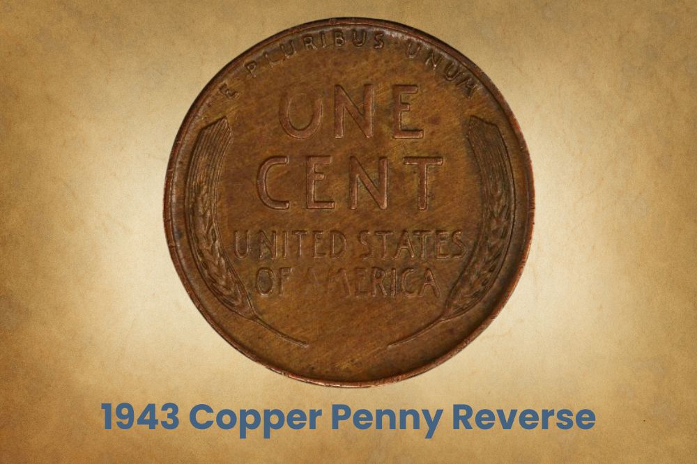1943 Copper Penny Reverse