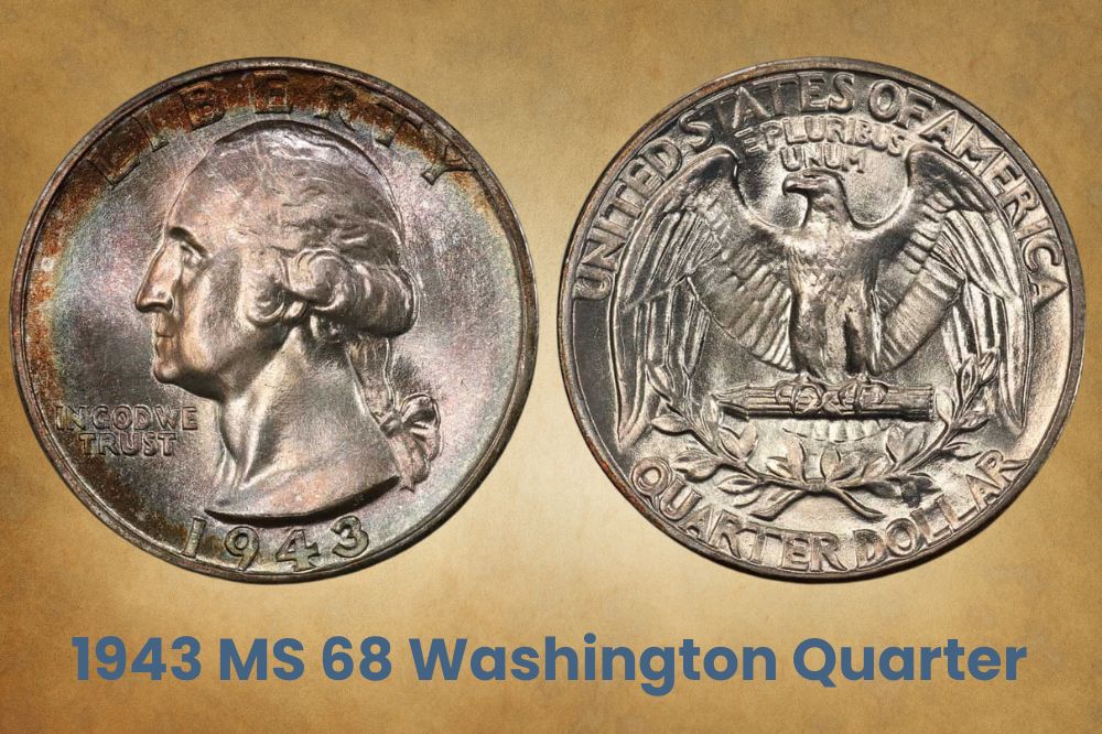 1943 MS 68 Washington Quarter