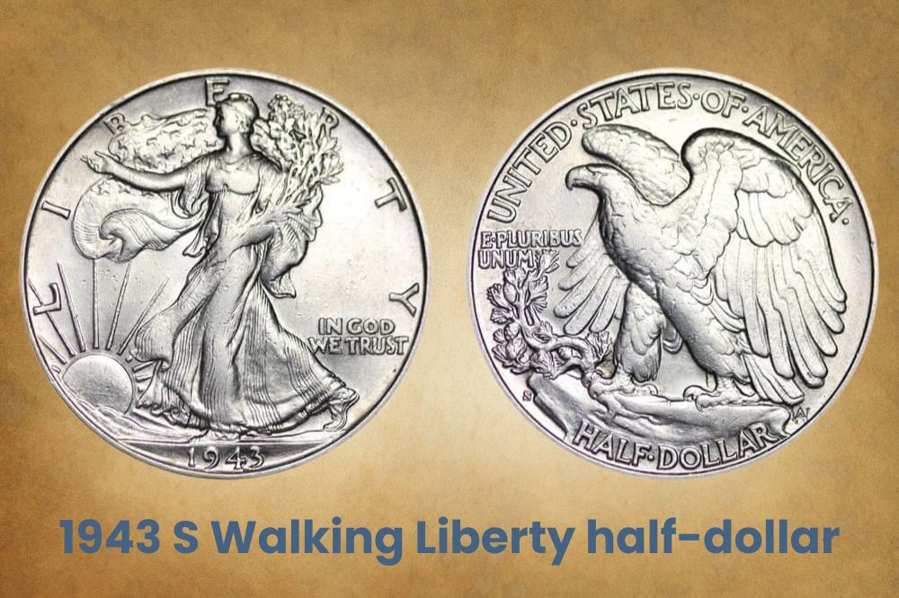 1943 S Walking Liberty half-dollar