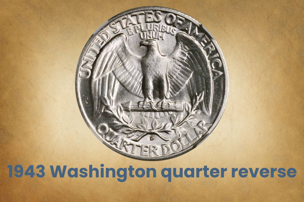 1943 Washington quarter reverse