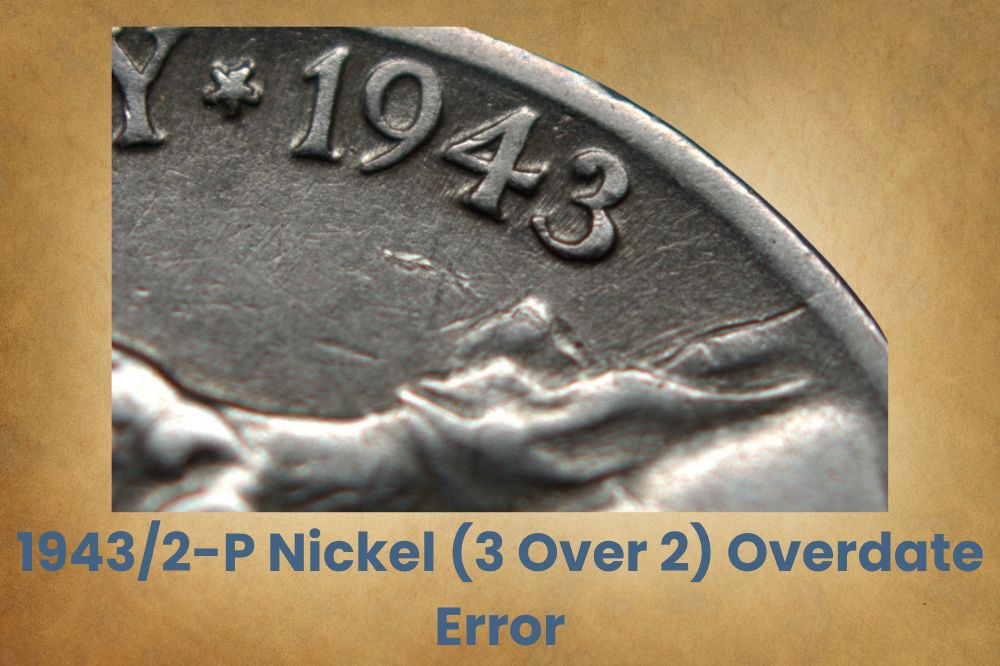 1943/2-P Nickel (3 Over 2) Overdate Error