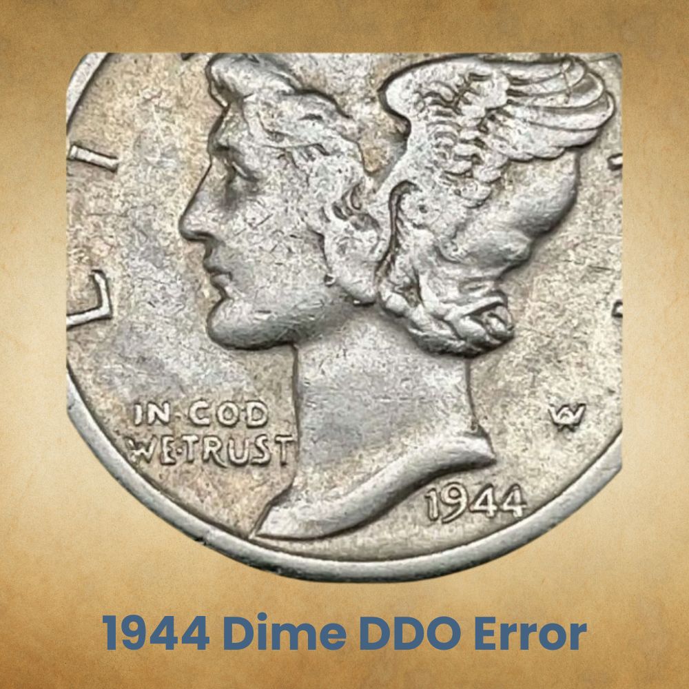 1944 Dime DDO Error