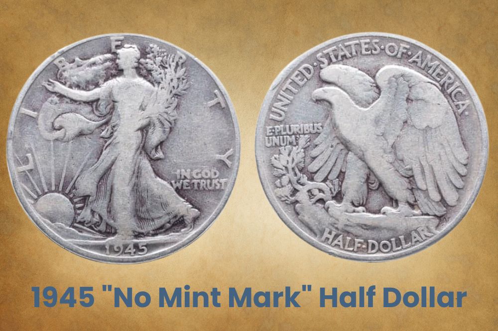 1945 "No Mint Mark" Half Dollar