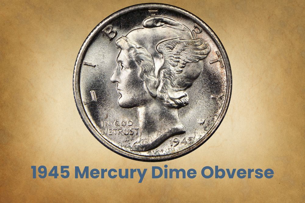 1945 Mercury Dime Obverse