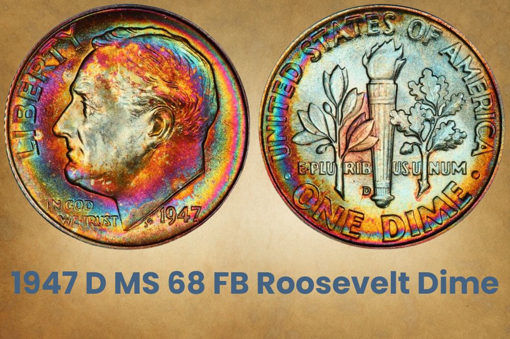 1947 D MS 68 FB Roosevelt Dime