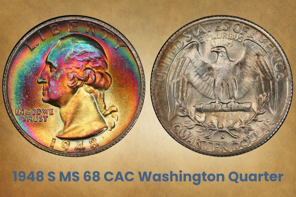 1948 S MS 68 CAC Washington Quarter