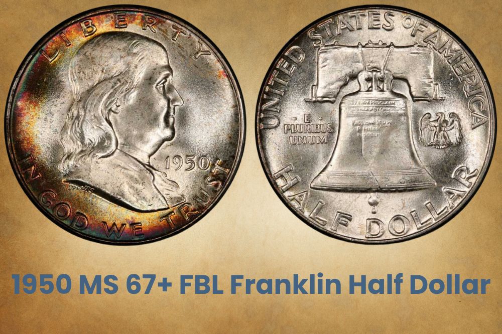 1950 MS 67+ FBL Franklin Half Dollar