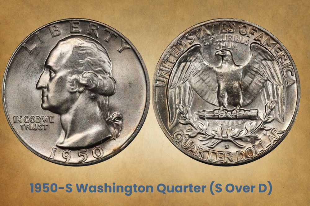 1950-S Washington Quarter (S Over D)