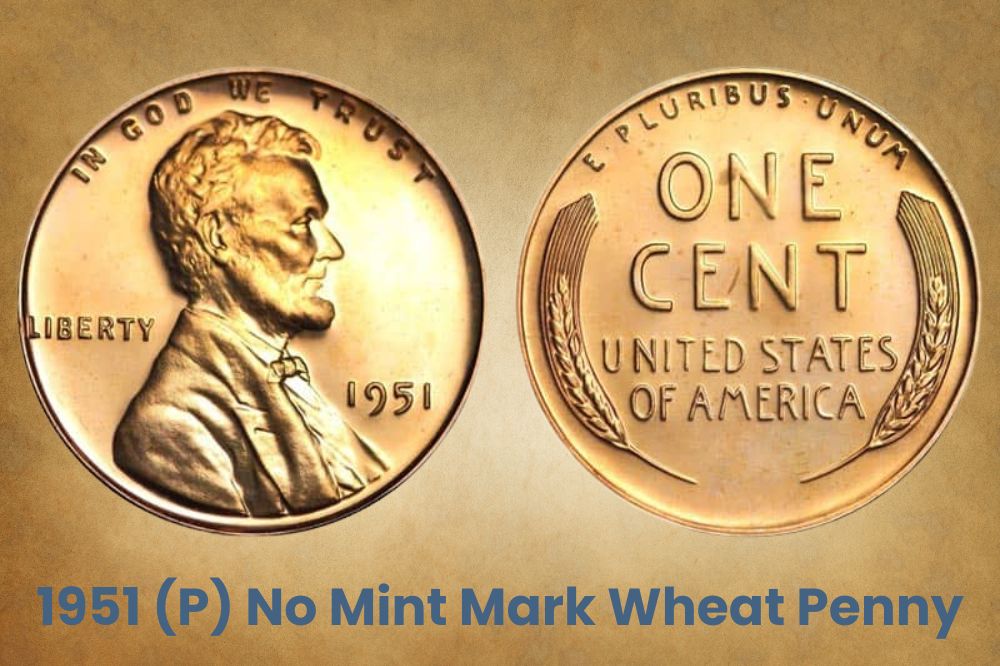 1951 (P) No Mint Mark Wheat Penny