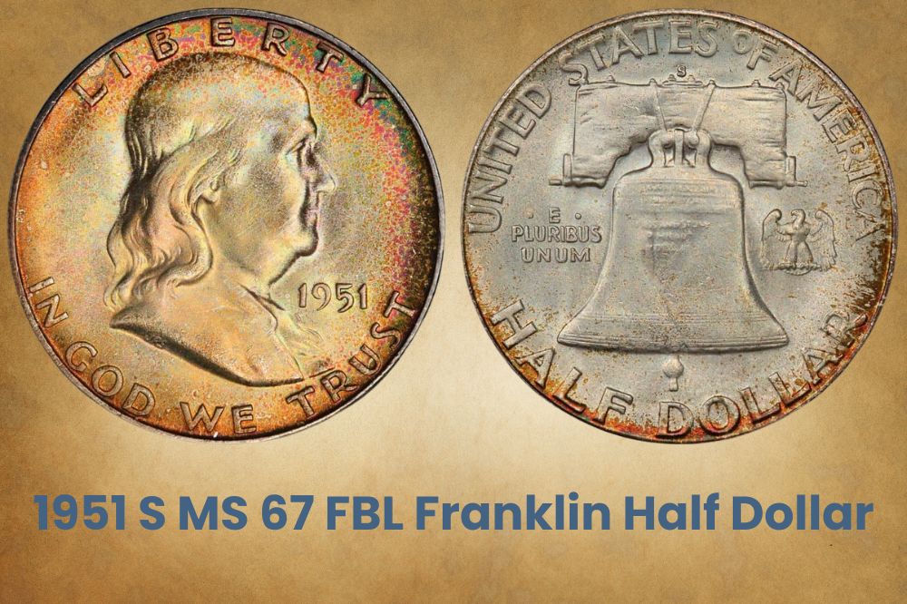 1951 S MS 67 FBL Franklin Half Dollar