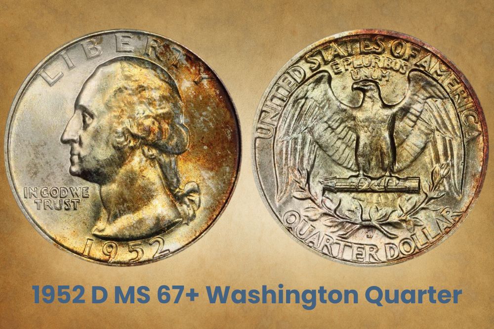 1952 D MS 67+ Washington Quarter