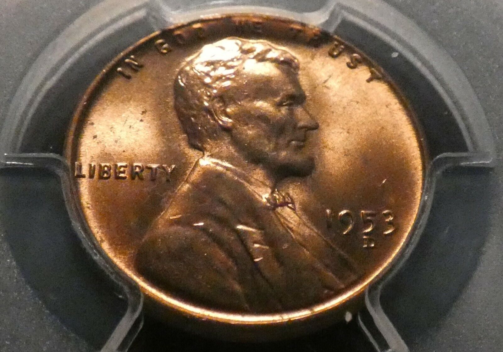 1953 Wheat Penny Re-punched Mint Mark