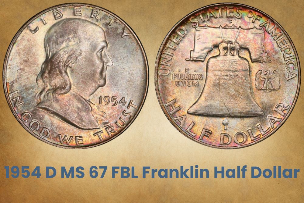 1954 D MS 67 FBL Franklin Half Dollar