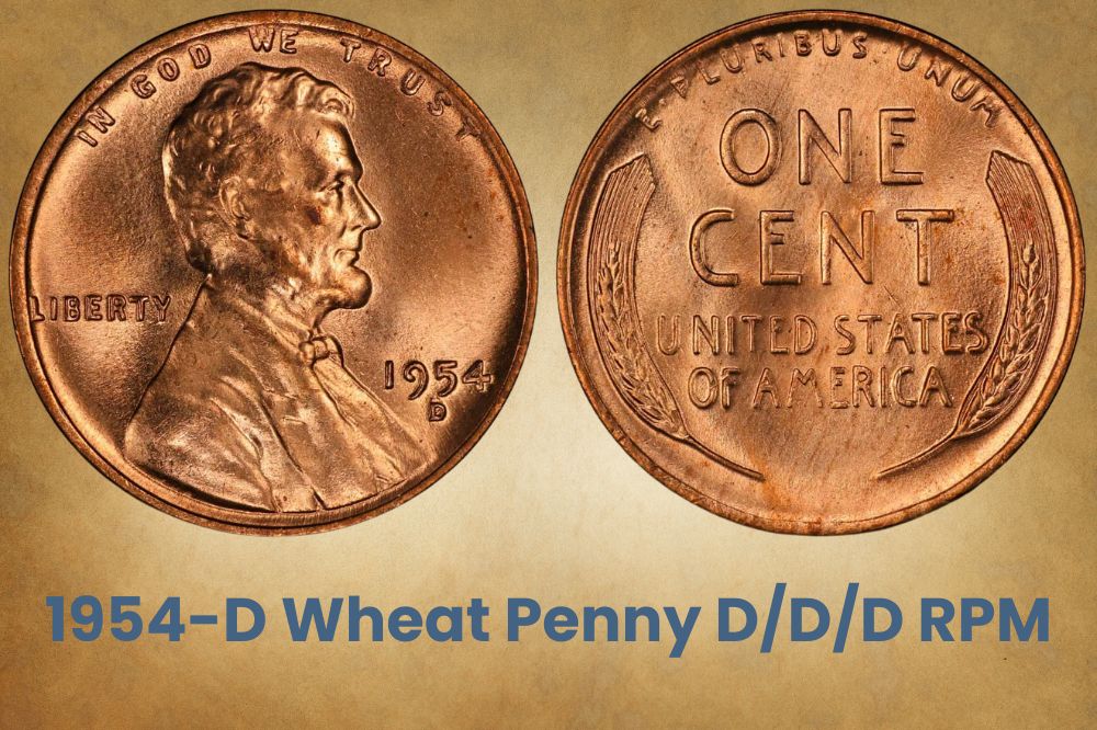 1954-D Wheat Penny D/D/D RPM