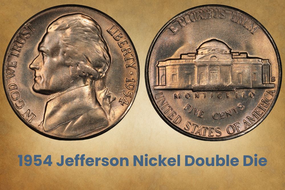 1954 Jefferson Nickel Double Die