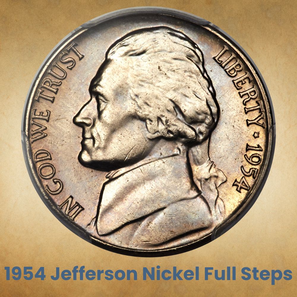 1954 Jefferson Nickel Full Steps