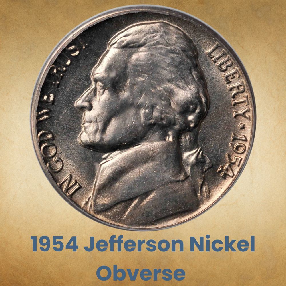 1954 Jefferson Nickel Obverse 