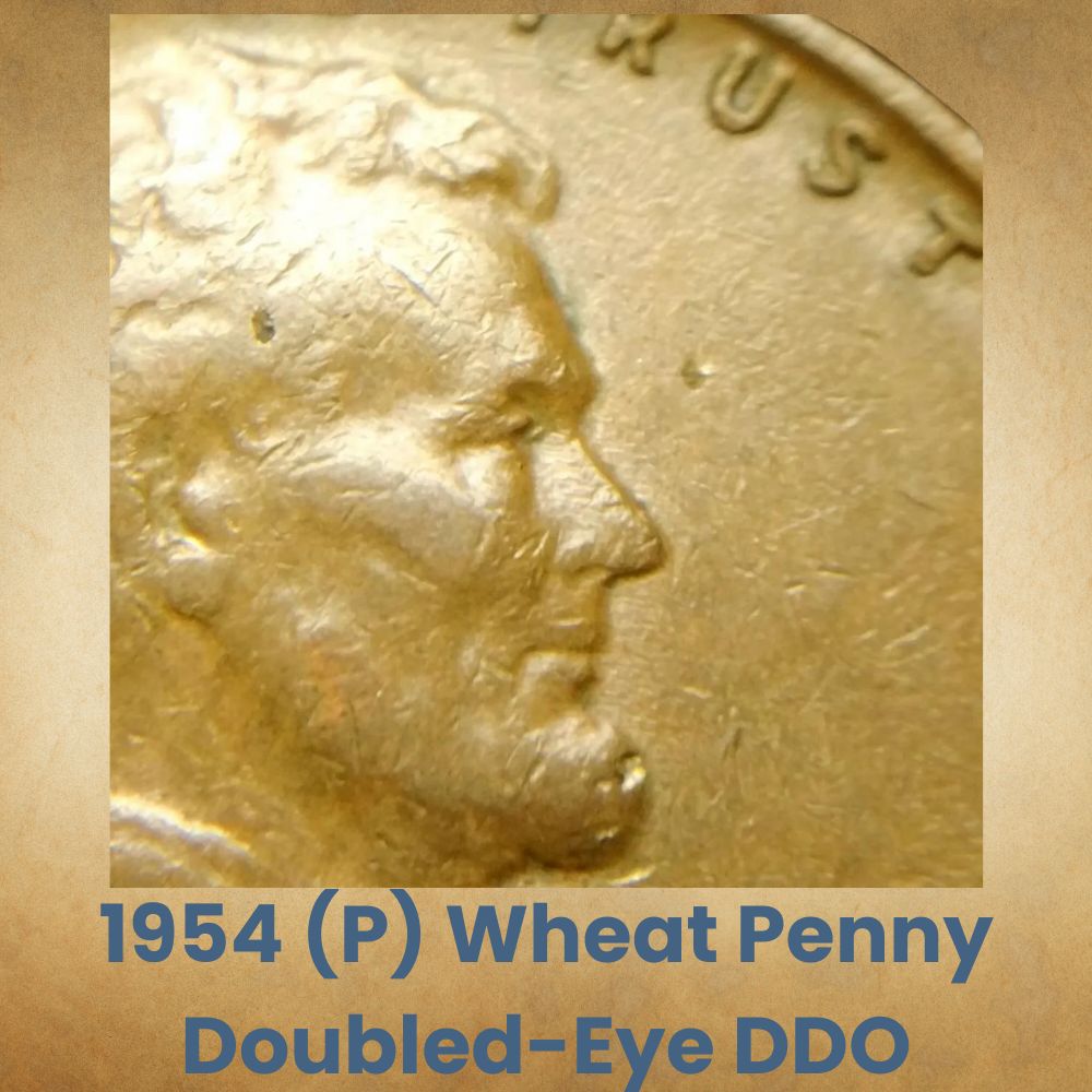 1954 (P) Wheat Penny Doubled-Eye DDO