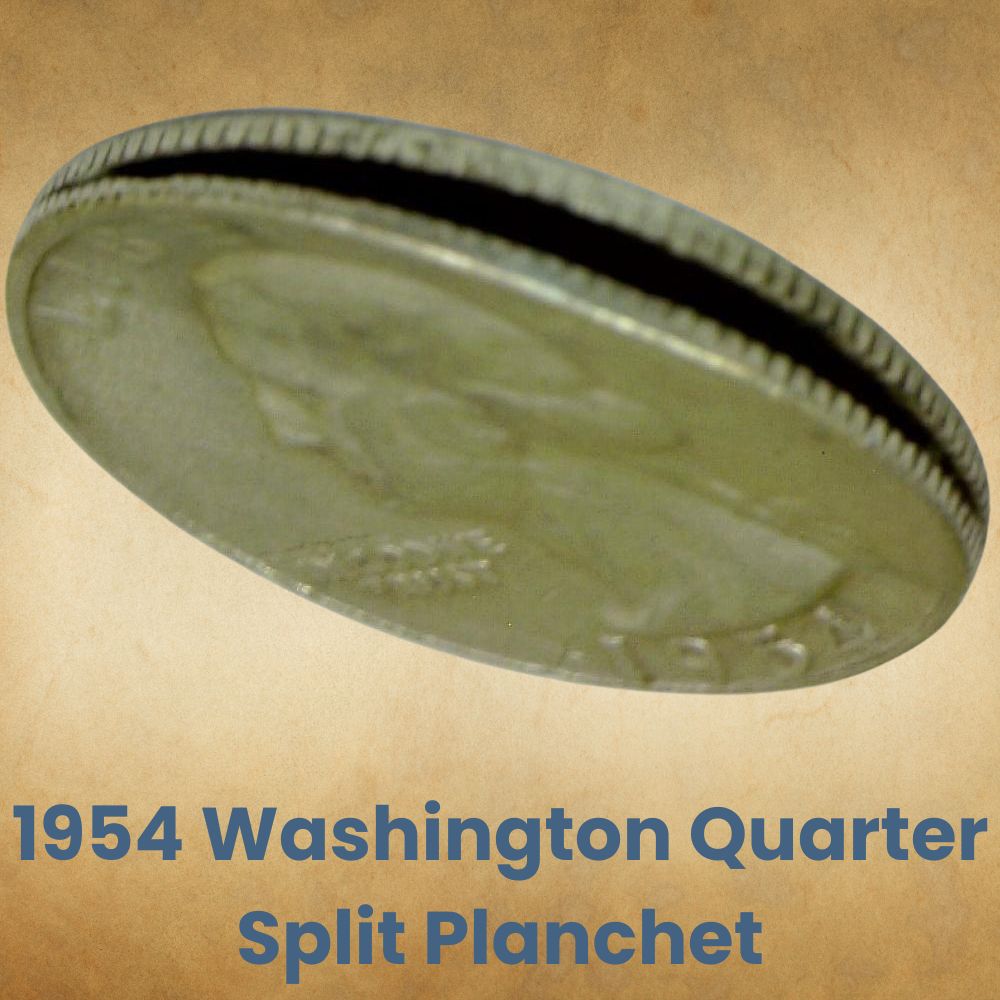1954 Washington Quarter Split Planchet