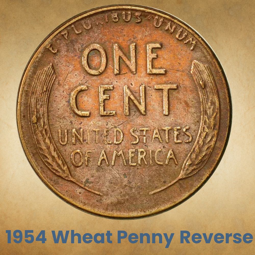 1954 Wheat Penny Reverse